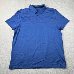 Rhone Polo Shirt Men's Size XL Blue Performance‎ Polo Stretch Golf